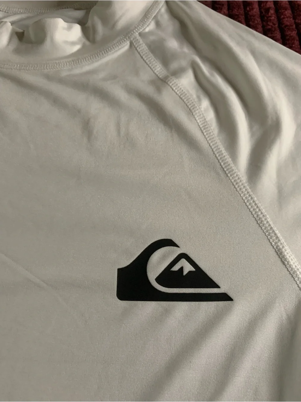 Quiksilver Men’s White Short Sleeve Rash Guard